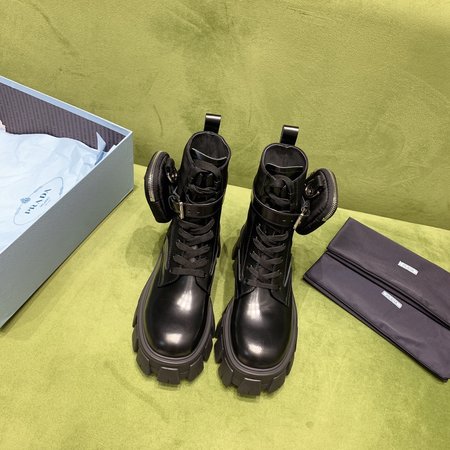 Prada Detachable belt buckle for platform ankle boots