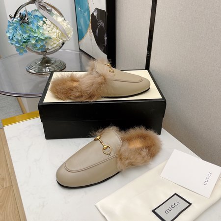 Gucci Classic horsebit wool slippers