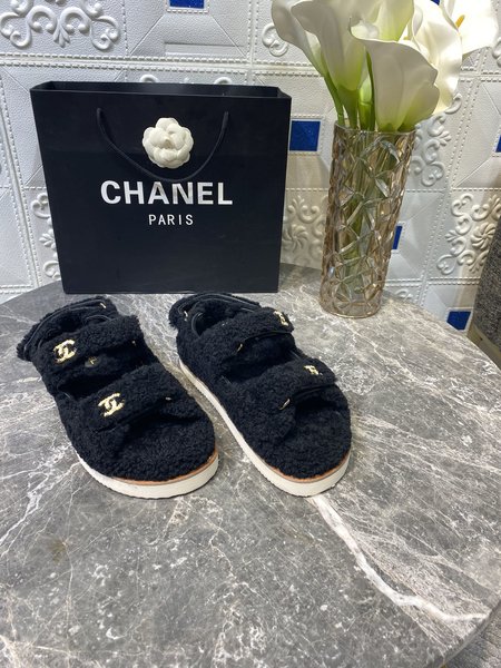 Chanel Wool velcro sandals