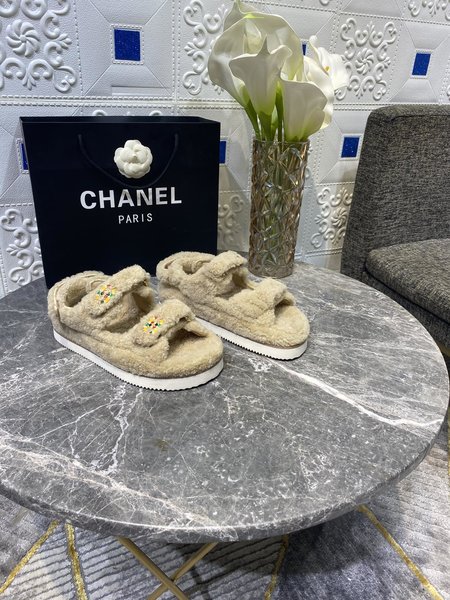 Chanel Wool velcro sandals