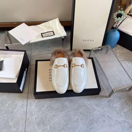 Gucci Classic horsebit wool slippers