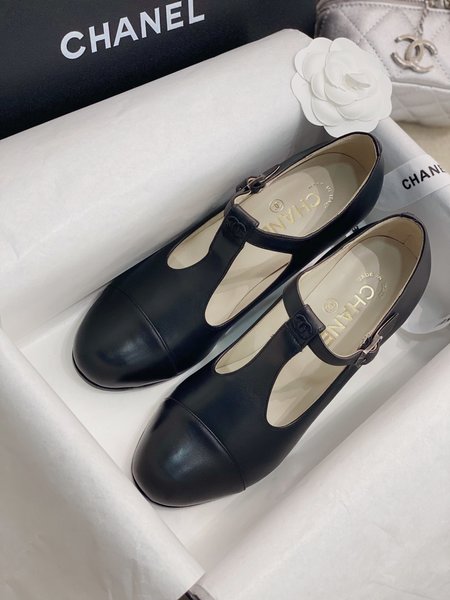 Chanel Vintage CC high heel Mary Jane shoes