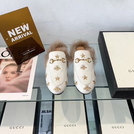 Gucci Classic horsebit wool slippers