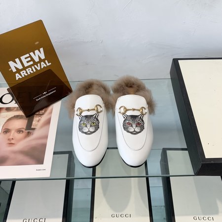 Gucci Classic horsebit wool slippers