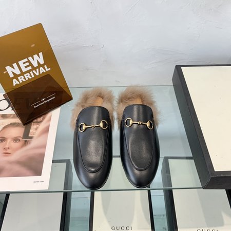 Gucci Classic horsebit wool slippers