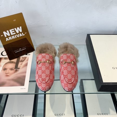 Gucci Classic horsebit wool slippers