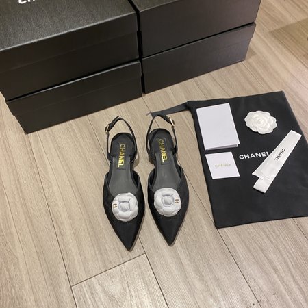 Chanel camellia sandals