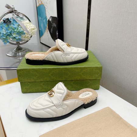 Gucci wool mules