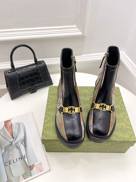 Gucci limited edition platform ankle boots