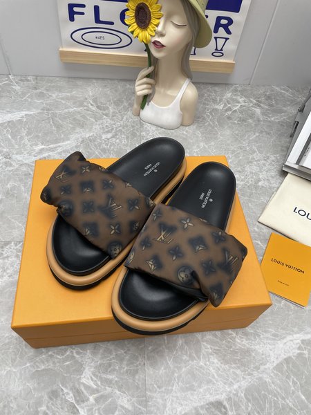 Louis Vuitton Velcro Platform Sandal Premium Gift Box Packaging Fits Wear