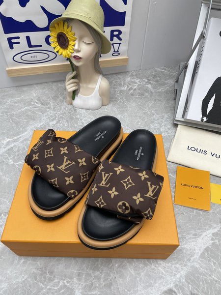 Louis Vuitton Velcro Platform Sandal Premium Gift Box Packaging Fits Wear
