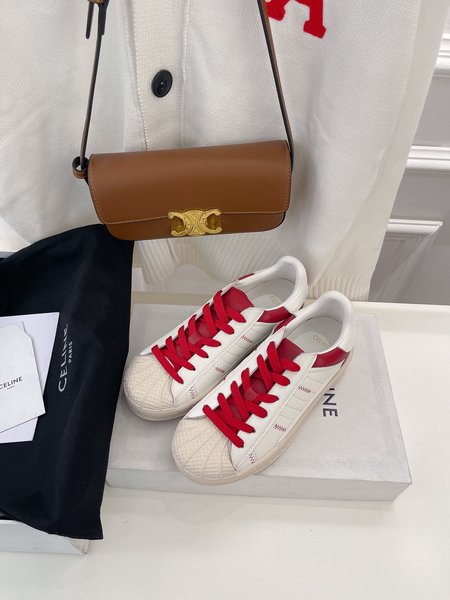 Celine shell toe white shoes