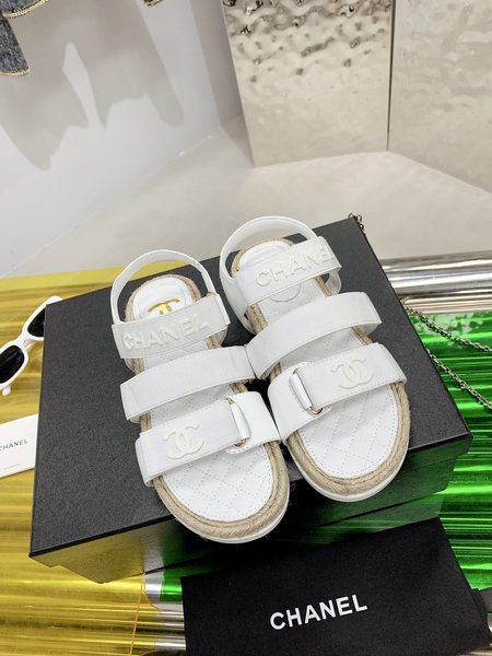 Chanel Twine Beach Sandals