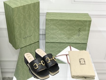 Gucci Horsebit slip-on half-slippers