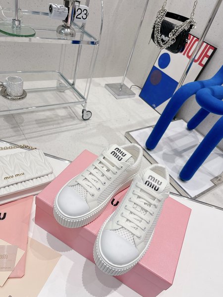 Miu Miu platform mesh sneakers