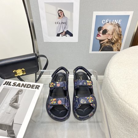 Chanel Buckle Velcro Sandals