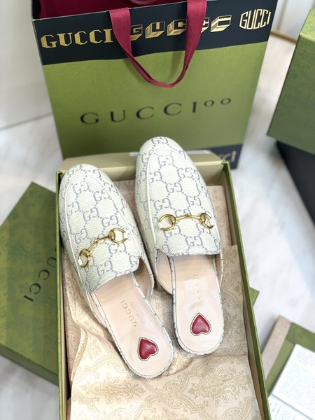 Gucci New Ribbon Horsebit Half Slippers