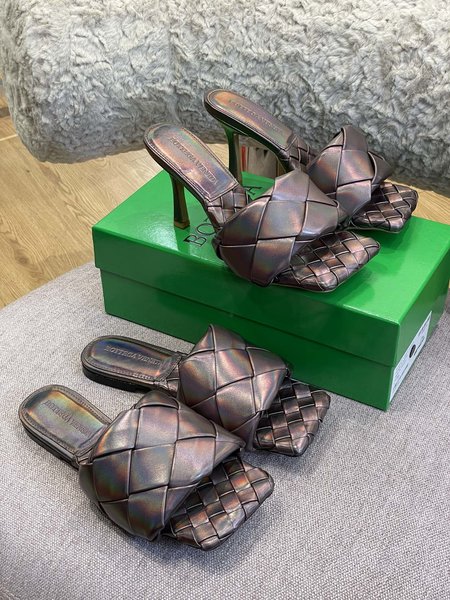 Bottega Veneta Handwoven Sheepskin Slippers