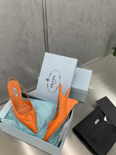 Prada Pearl Open WedGes Sandals