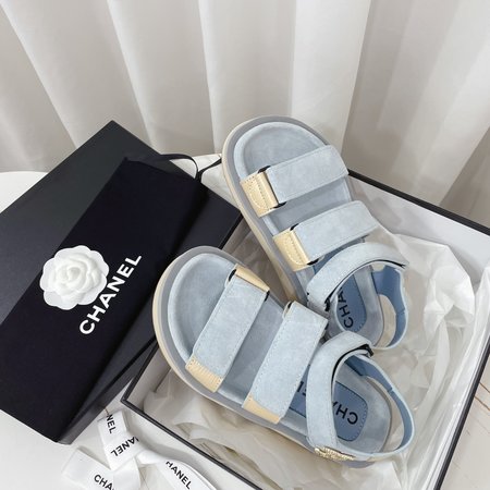 Chanel Classic Platform Velcro Sandals