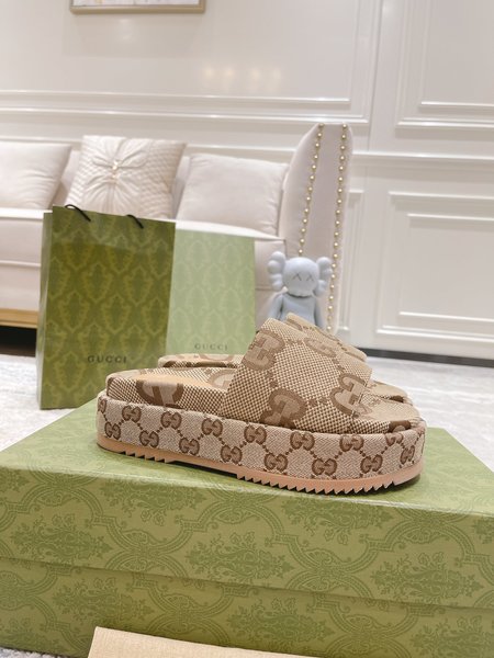Gucci limited edition platform slippers