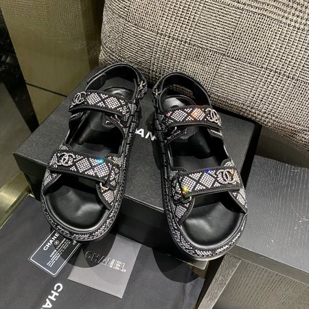 Chanel Velcro sandals