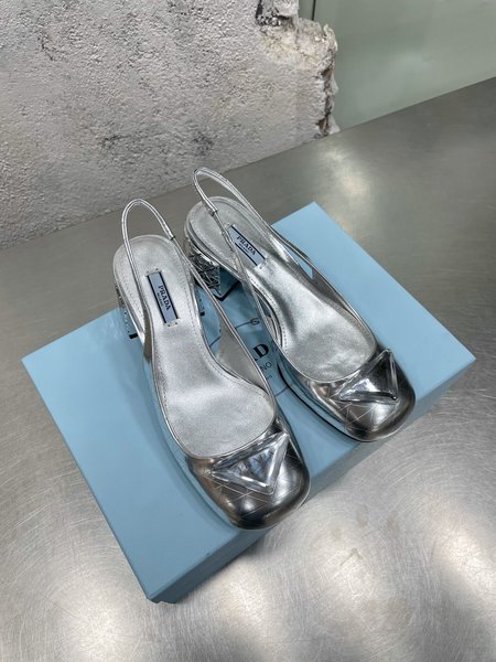 Prada metal high heels