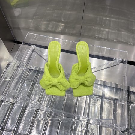 Bottega Veneta Towel Bow Leather Sandals