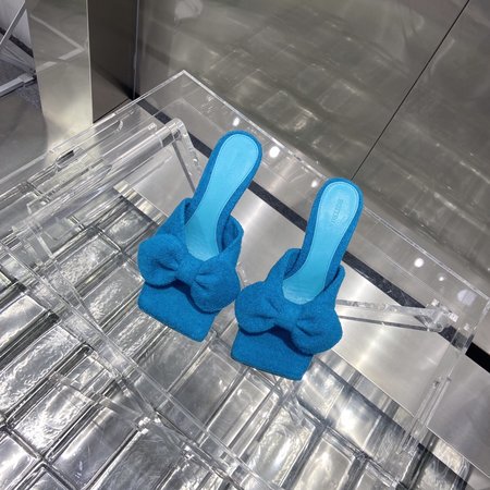 Bottega Veneta Towel Bow Leather Sandals