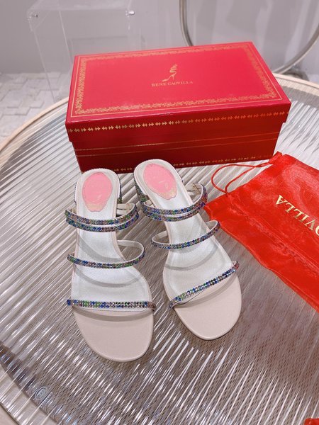 Christian Louboutine RC classic Cleo crystal hot diamond high-heeled sandals