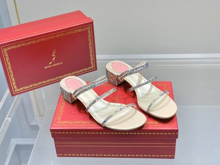 Christian Louboutine RC classic Cleo crystal hot diamond high-heeled sandals