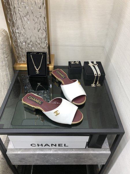Chanel open toe sandals slippers