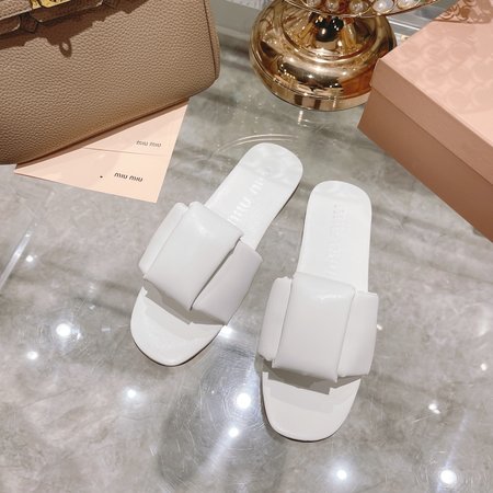 Miu Miu Soft sheepskin slippers