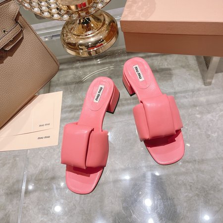 Miu Miu Soft sheepskin slippers
