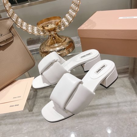 Miu Miu Soft sheepskin slippers