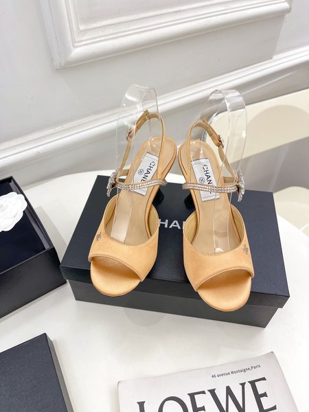 Chanel crystal sandals
