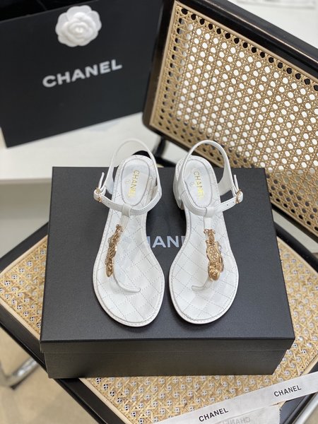 Chanel Classic strappy calfskin sandals