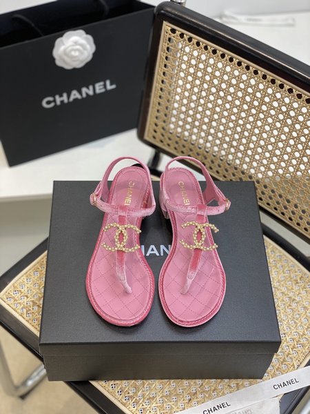 Chanel Classic strappy calfskin sandals