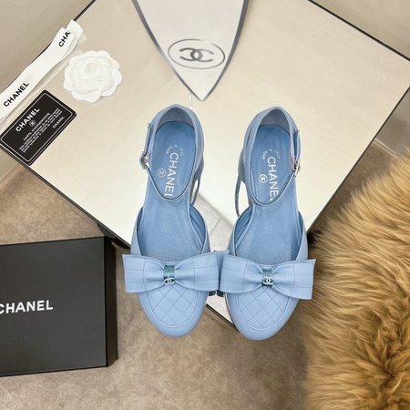 Chanel bow sandals