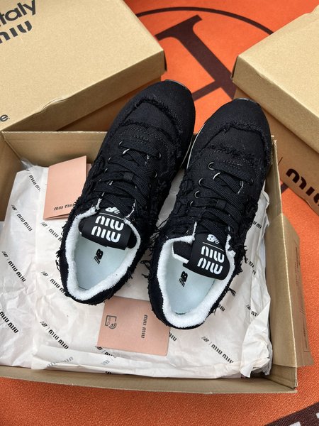 Miu Miu x New Balance 574 574 joint denim shoes