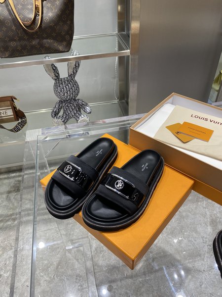 Louis Vuitton platform slippers
