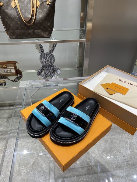 Louis Vuitton platform slippers