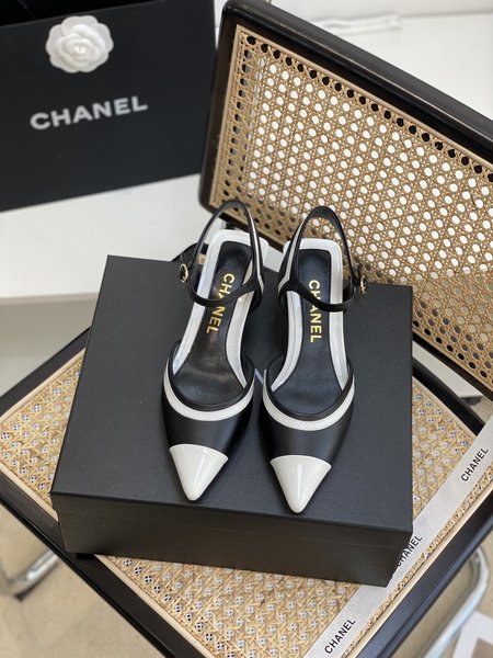 Chanel authentic grade mid heel sandals