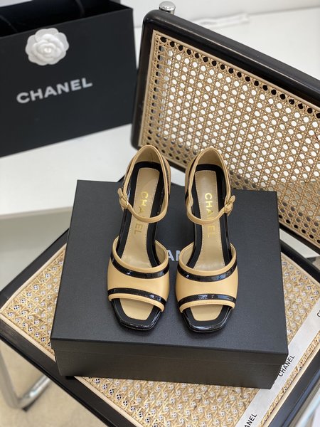 Chanel authentic grade mid heel sandals
