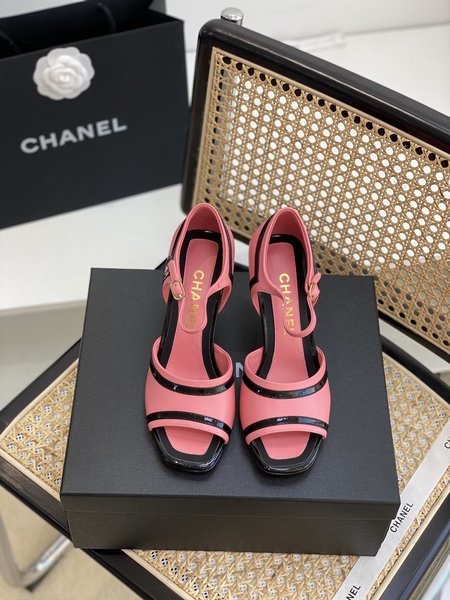 Chanel authentic grade mid heel sandals