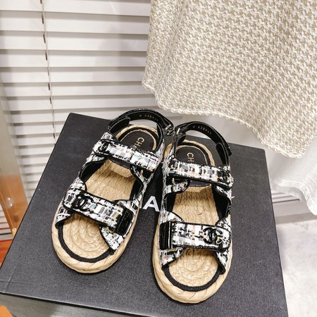Chanel Classic Beach Velcro Sandals