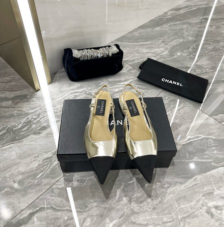 Chanel patent leather sandals