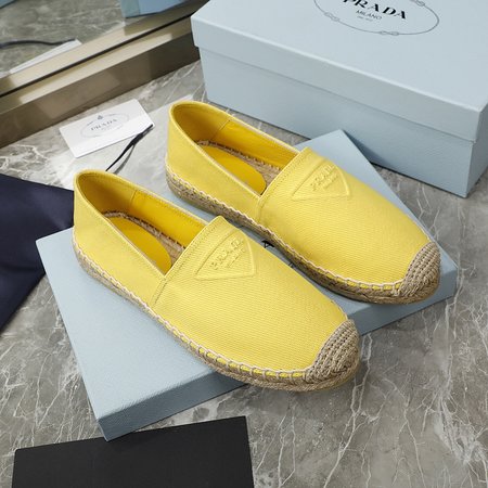 Prada Espadrilles Shoes Three-dimensional Logo