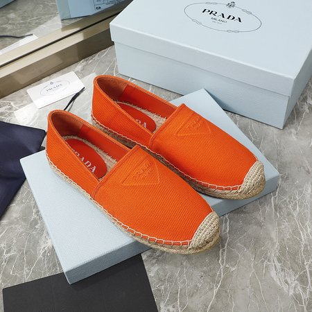 Prada Espadrilles Shoes Three-dimensional Logo
