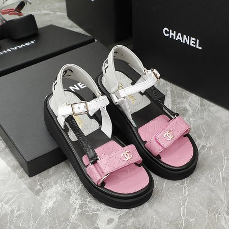 Chanel Candy sandals in sheepskin